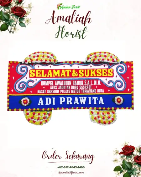 Papan Bunga Ucapan Selamat Sampangan